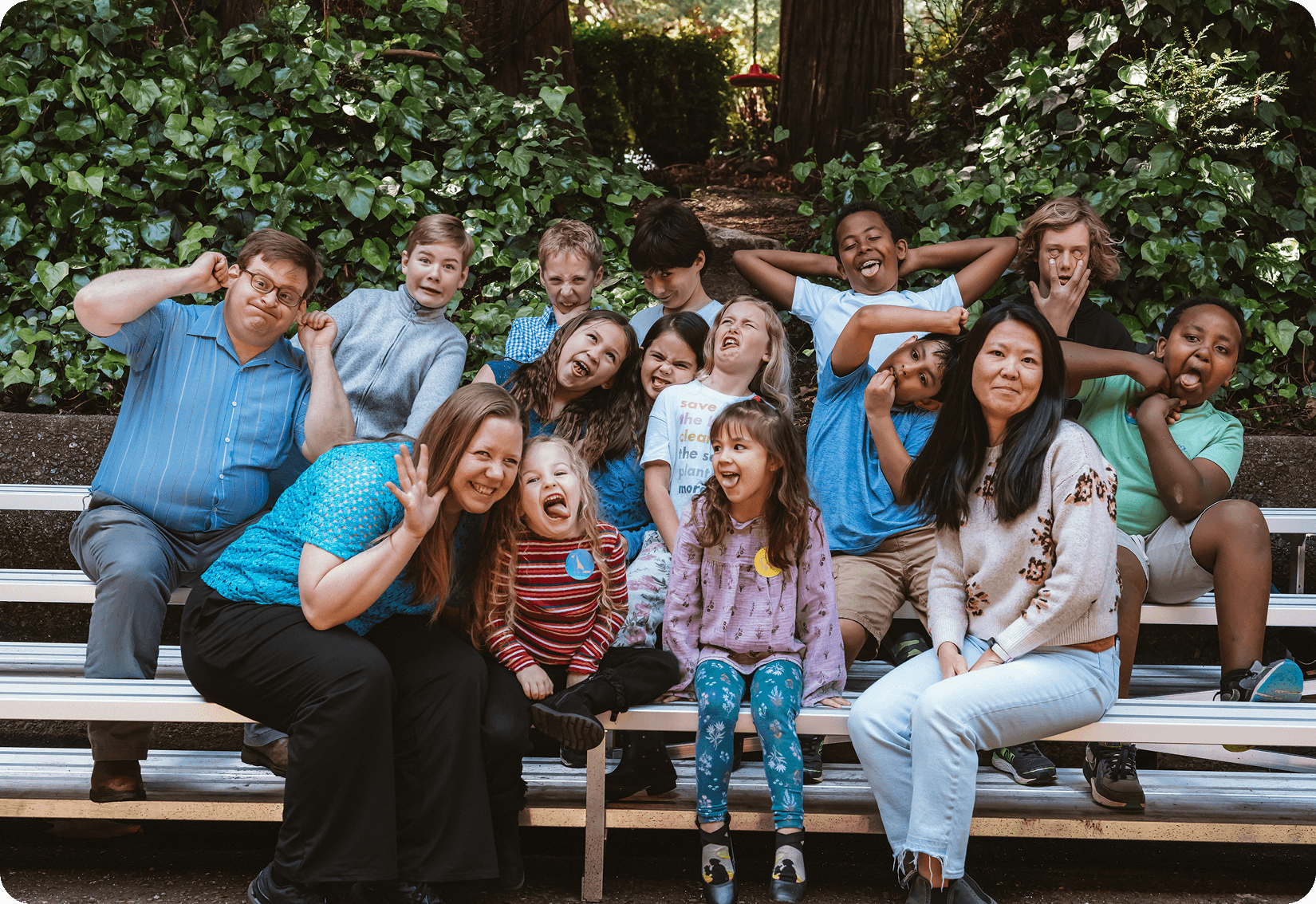 Group picture of students and teachers